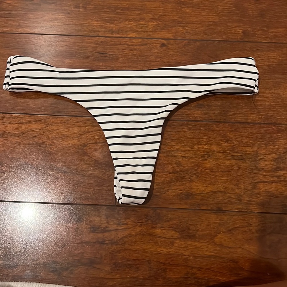 Vintage Victoria secret striped bathing suit bottom